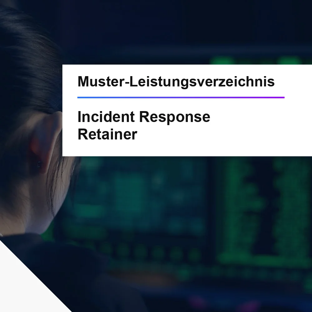 Muster-LV Incident-Response-Retainer öffentliche Ausschreibung BSI APT
