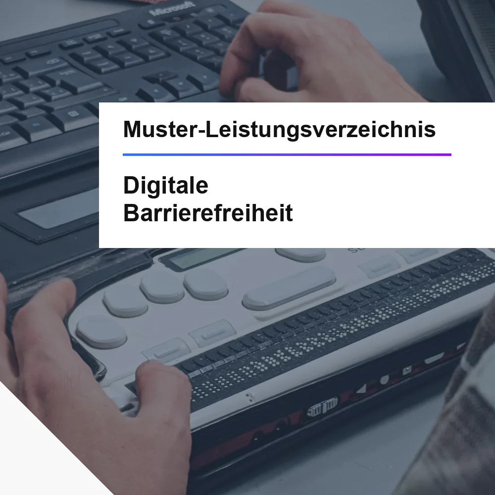 Muster-LV Digitale Barrierefreiheit BITV oeffentliche Ausschreibung