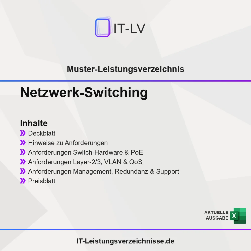 Inhaltsübersicht Muster-LV Netzwerk-Switching