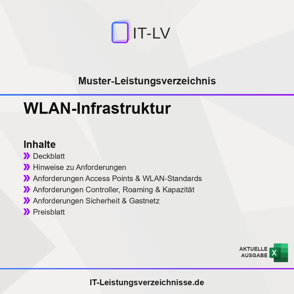 Inhaltsübersicht Muster-LV WLAN-Infrastruktur Inhaltsübersicht Muster-LV WLAN-Infrastruktur